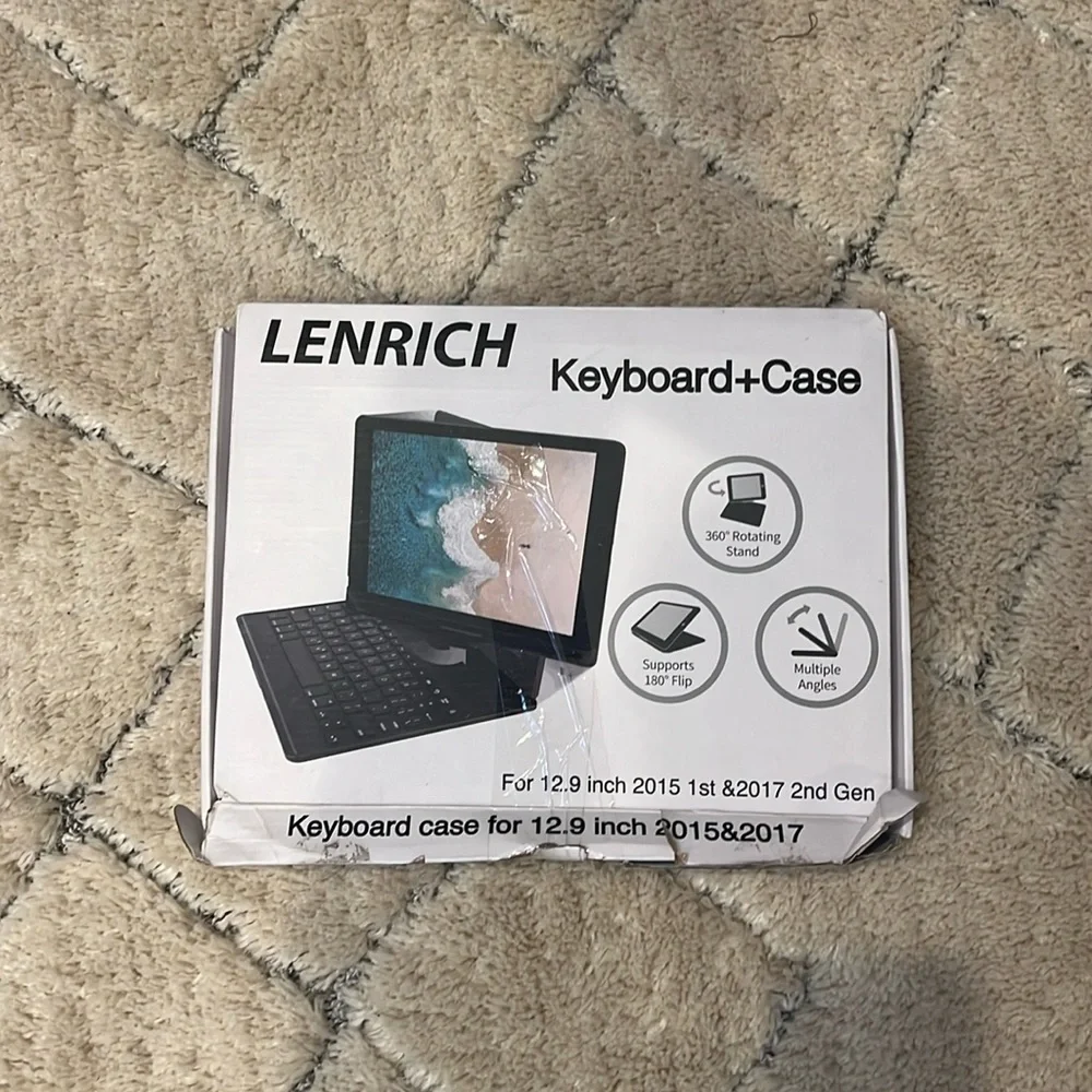 12.9 inch 2015 1st and 2017 2nd gen keyboard case